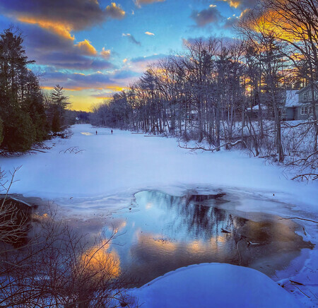 Old Ausable Channel in winter